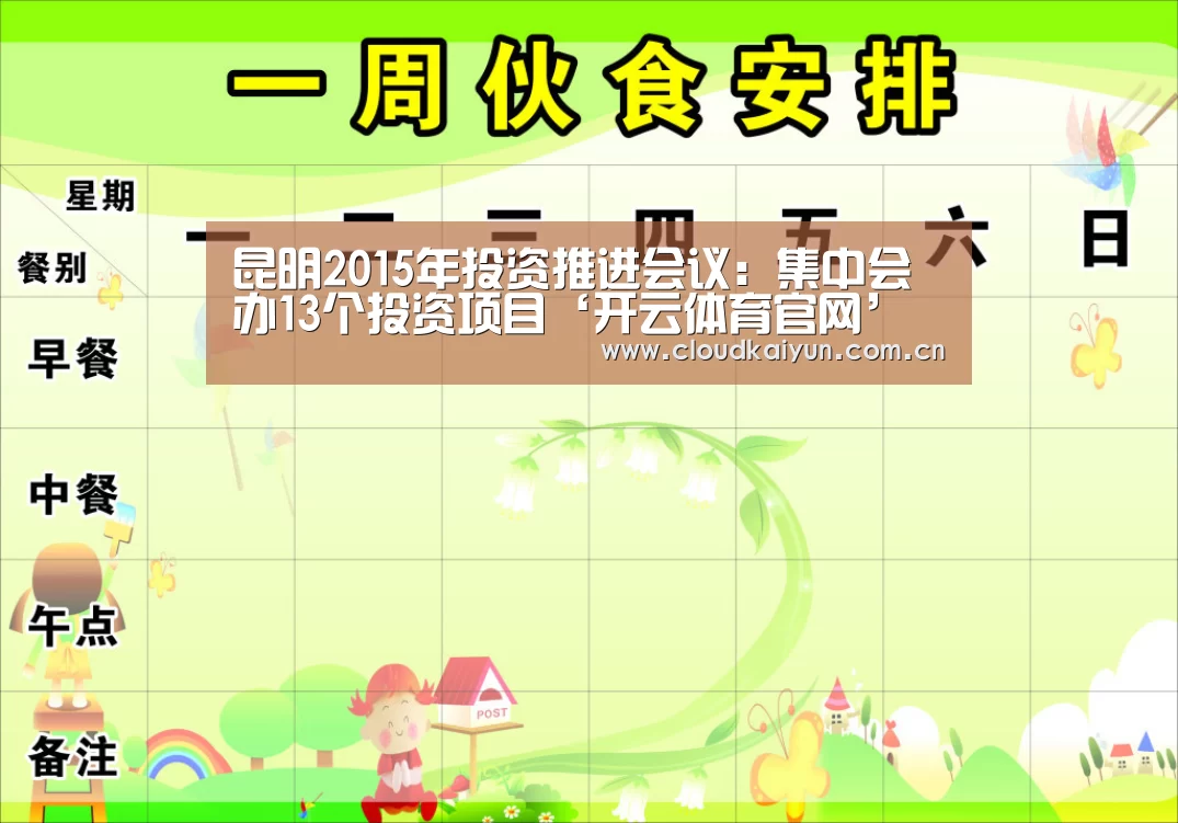 昆明2015年投资推进会议：集中会办13个投资项目‘开云体育